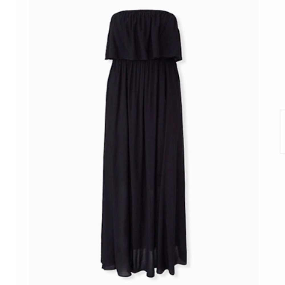 NWT Torrid Black Strapless Maxi Dress Size 5 (5X)